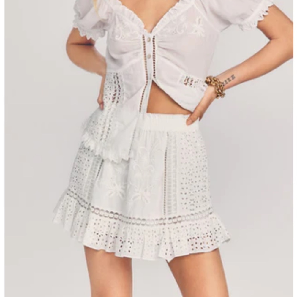 LoveShackFancy mini skirt - Picture 2 of 2